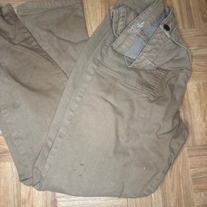 TIME TRU PANTS WOMEN SIZE 18 Kaki Work Pants